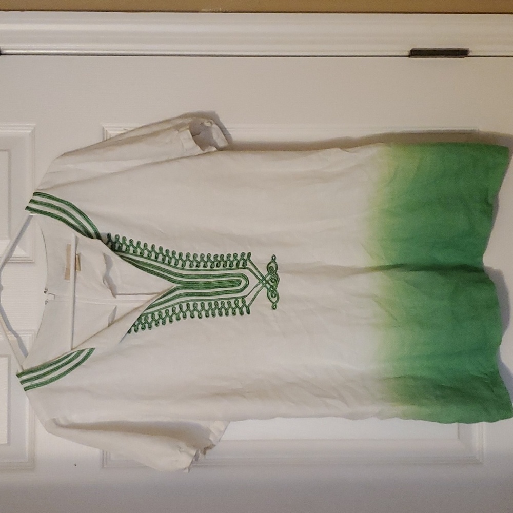 Green and White Michael Kors Shirt